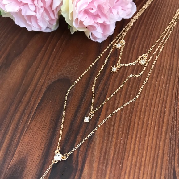 Boho Multilayer Star, Sun, Crystal Necklace - Picture 14 of 16